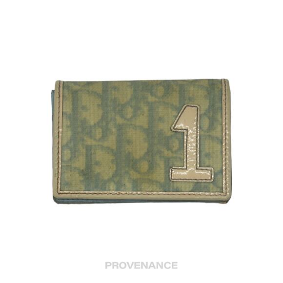 🔴  Dior Compact Wallet - Powder Blue 1 Oblique Trotter - Picture 1 of 8